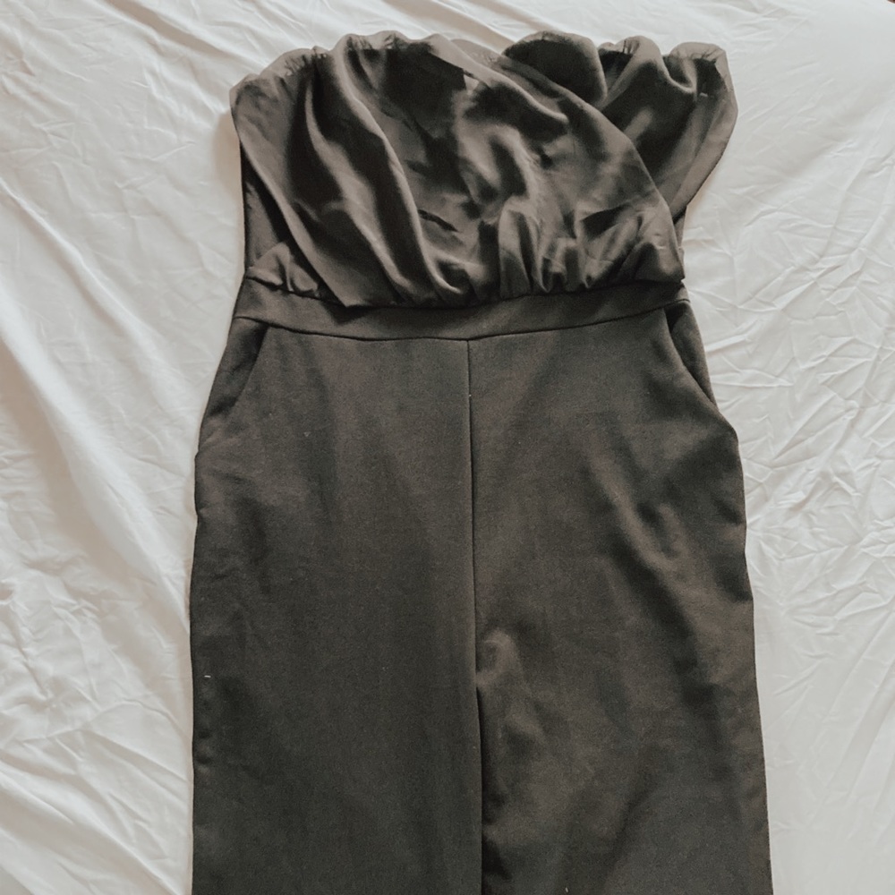 Black Slim fitting romper
